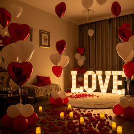 Anniversary Love Theme Decoration